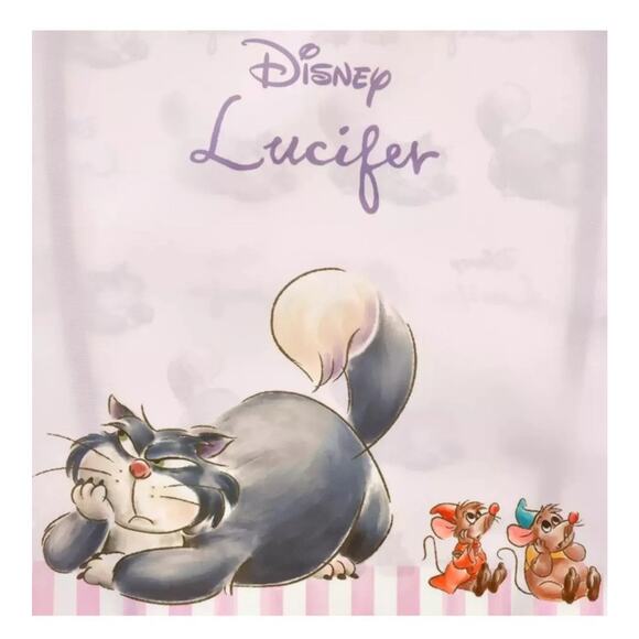 Japan Tokyo Disney Store Lucifer Jack Gus Shopping Eco Bag Pouch CAT DAY 2025 - Picture 7 of 10